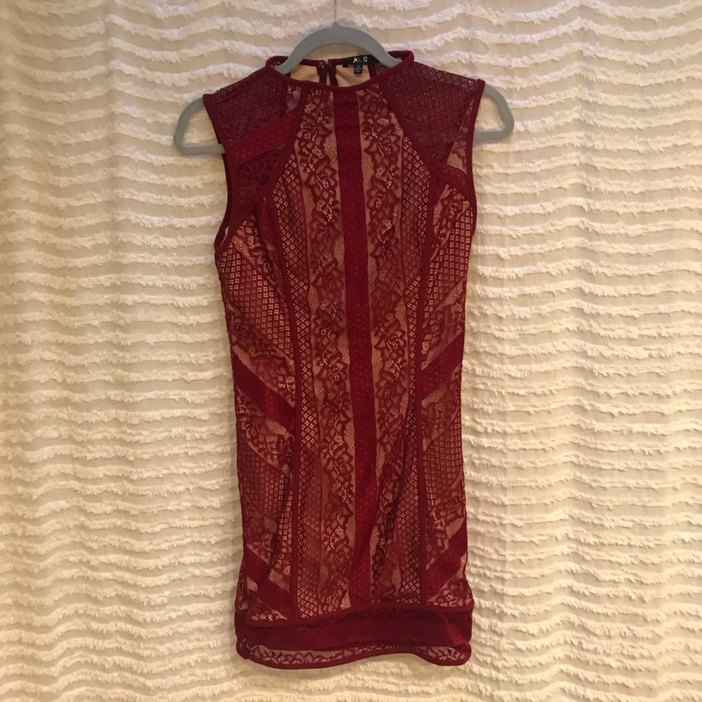 Red Lace Mini Dress ❤️